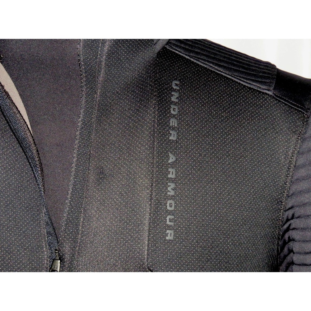 Under Armour Cold Gear GOLF Stretch‎ Black 1/4 Zip Athletic Jacket Men's Small - Picture 4 of 7